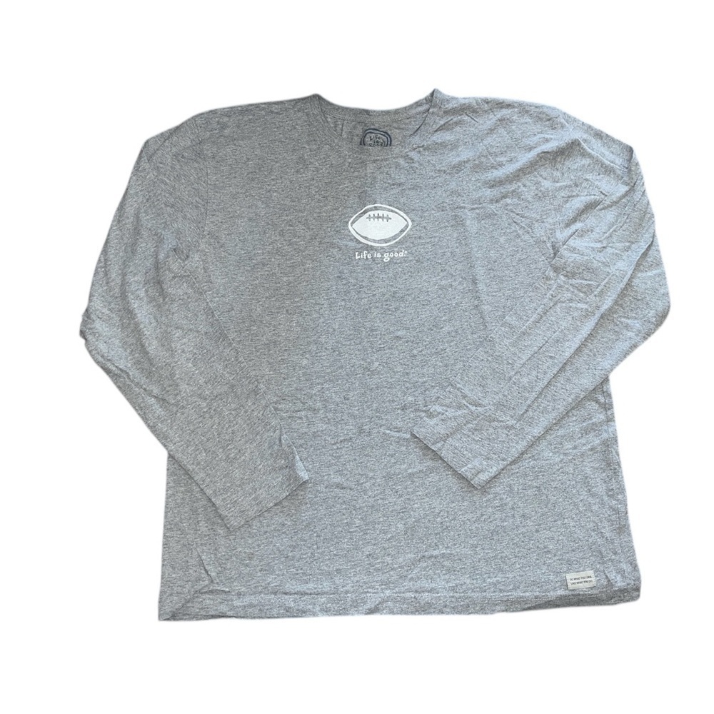 Life is Good Grey Long Sleeve Tee